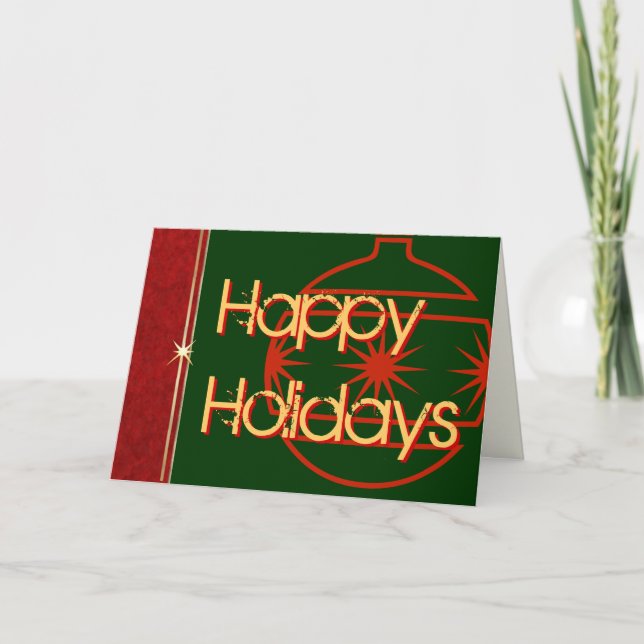 Happy Holidays Holiday Card (Front)