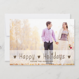 HAPPY HOLIDAYS HOLIDAY GREETING PHOTO CARD