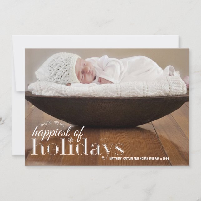 Happy Holidays | Holiday Photo Greeting (Front)