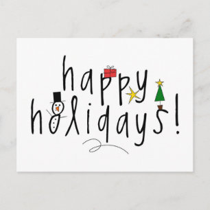 Happy Holidays Holiday Postcard
