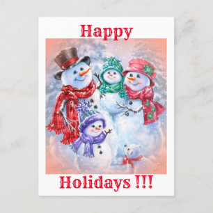 Happy Holidays !!! Holiday Postcard