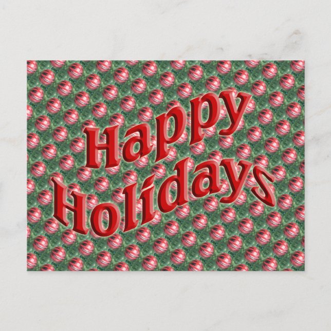 Happy Holidays Holiday Postcard (Front)