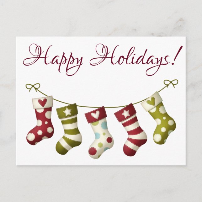Happy Holidays Holiday Postcard (Front)