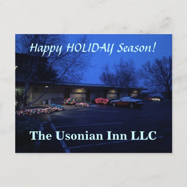 Happy HOLIDAYS Holiday Postcard (Front)