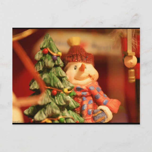 happy holidays holiday postcard (Front)