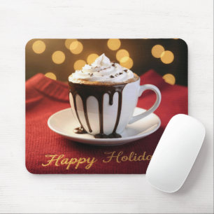 Happy Holidays Hot Cocoa Mouse Pad