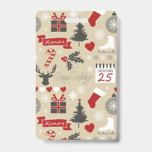 Happy Holidays ID Badge
