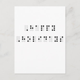 Happy Holidays in Braille Holiday Postcard
