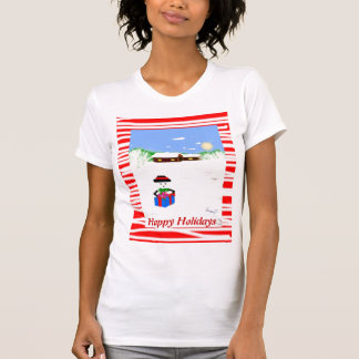 Happy Holidays  Ladies Tank Top (fitted)