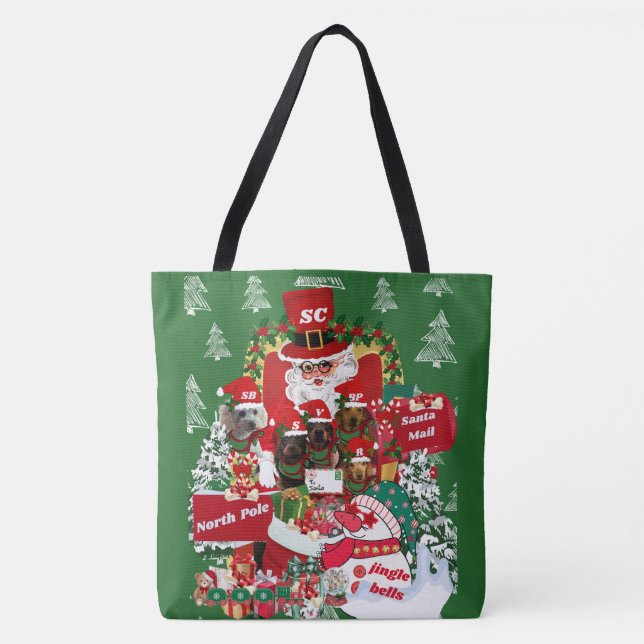 Happy Holidays Lady's Tote Bag (Front)