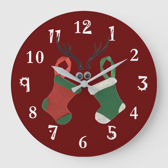 Happy Holidays Large Clock (Front)