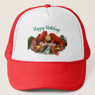 Happy Holidays Lobster Dinner Thunder_Cove Trucker Hat