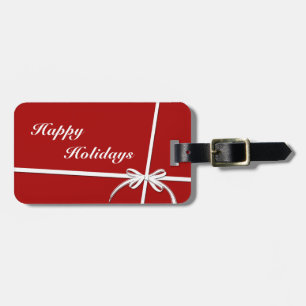 Happy Holidays Luggage Tag