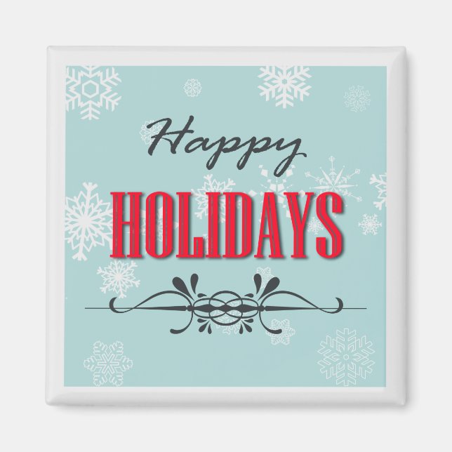 Happy Holidays Magnet (Front)