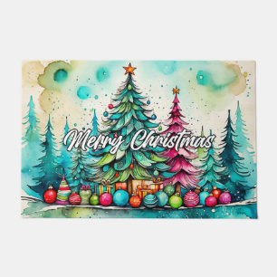 Happy Holidays   Merry Christmas Doormat