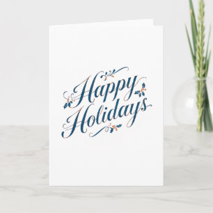 Happy Holidays Merry Christmas Family New Year Card