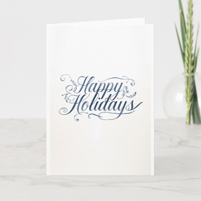 Happy Holidays Merry Christmas Family New Year Holiday Card (Front)