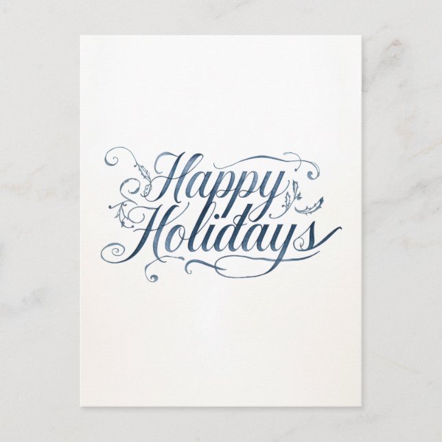 Happy Holidays Merry Christmas Family New Year Holiday Postcard (Front)