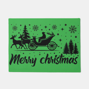 Happy holidays Merry Christmas Ugly X-mas Holiday Doormat
