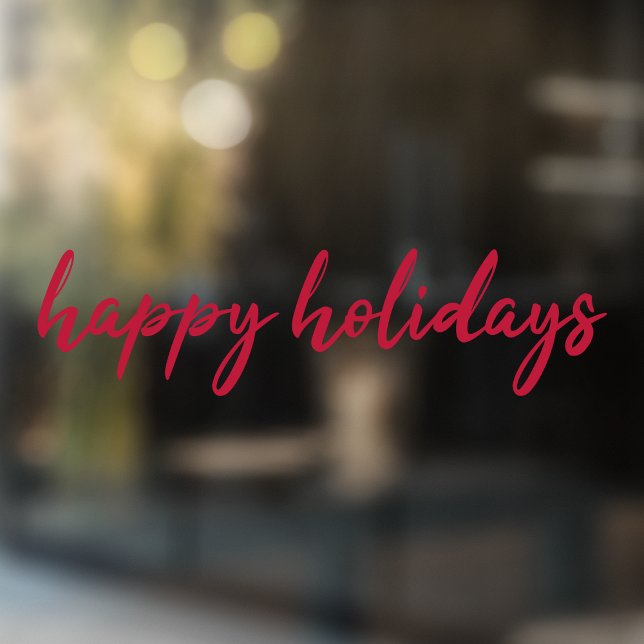 Happy Holidays | Modern Minimalist Red Xmas Script (Creator Uploaded)