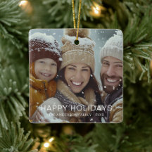 Happy Holidays Modern Photo Template
