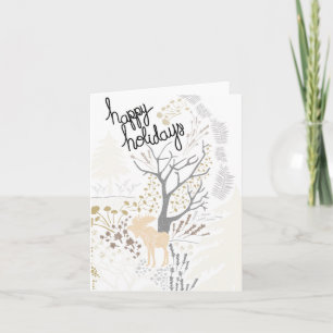 Happy Holidays Moose Holiday Card