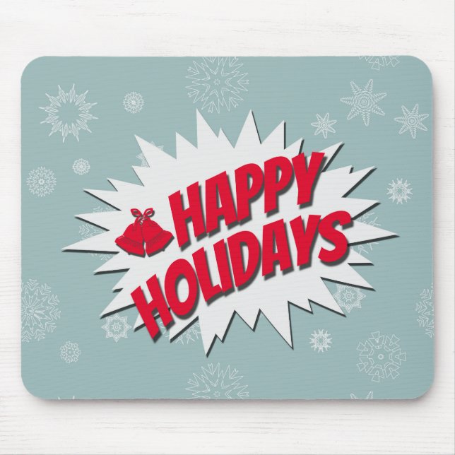 Happy Holidays Mouse Pad (Front)