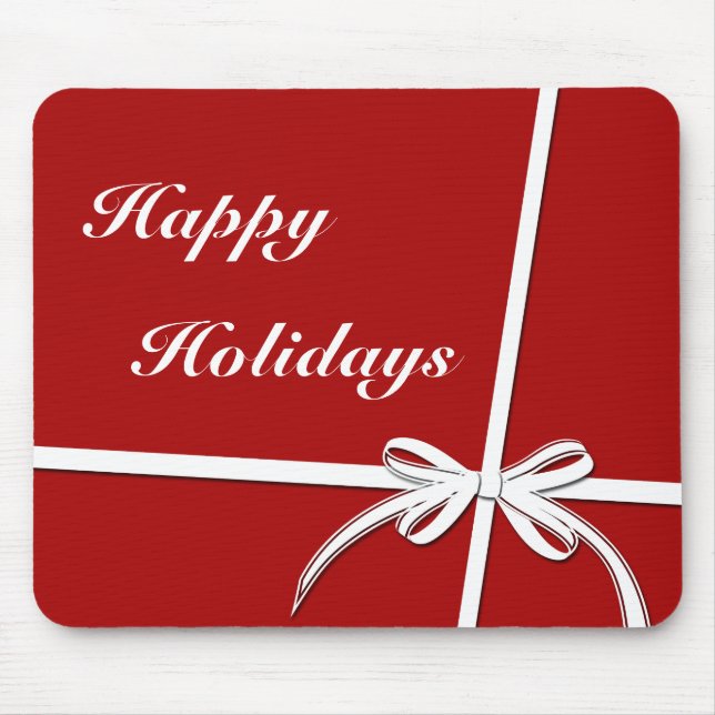 Happy Holidays Mouse Pad (Front)