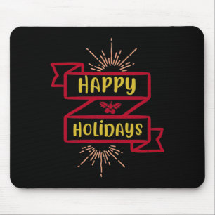Happy Holidays Mouse Pad