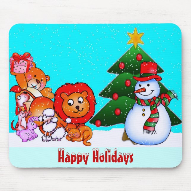 Happy Holidays Mousepad (Front)