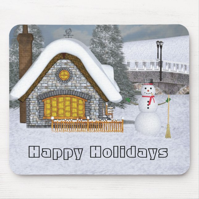 Happy Holidays Mousepad (Front)