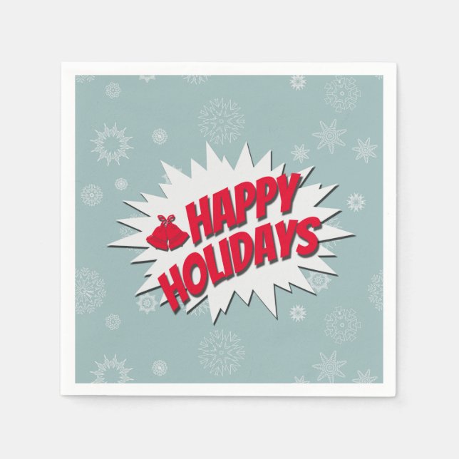 Happy Holidays Napkin (Front)