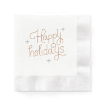 Happy Holidays Napkin