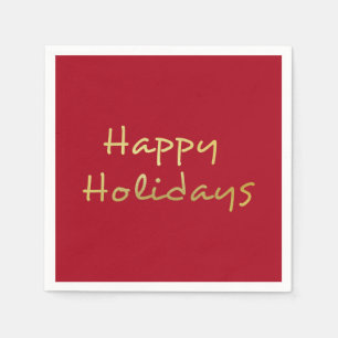 Happy Holidays - Napkin