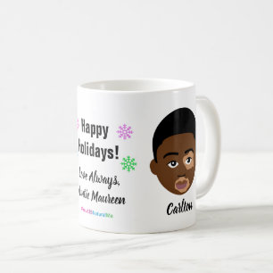 Happy Holidays Natural Hair Coffee Mug