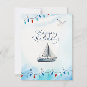 Happy Holidays- Nautical Card