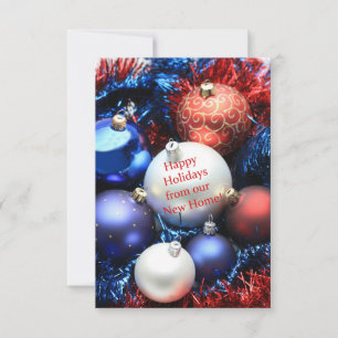 Happy Holidays - New Address Christmas Card
