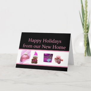 Happy Holidays - New Address Christmas Card