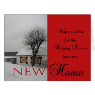 Happy Holidays - New Address Christmas Card
