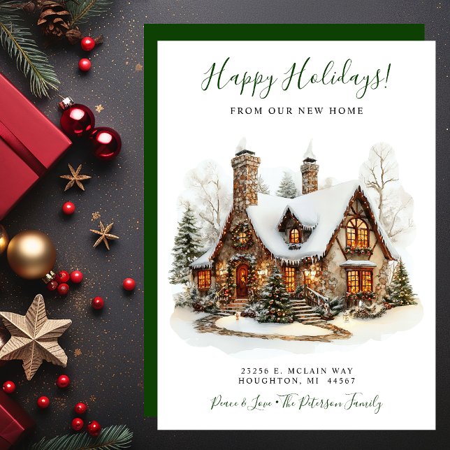 Happy Holidays New Home Moving Announcement (Creator Uploaded)