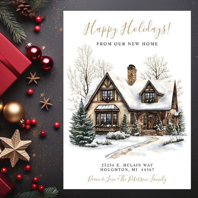 Happy Holidays New Home Moving Announcement (Creator Uploaded)