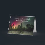 Happy Holidays Northern Lights Card<br><div class="desc">A beautiful,  scenic Happy Holidays card perfect for non-specific holiday sending.</div>