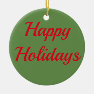 Happy Holidays Ornaments