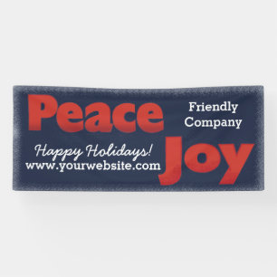 Happy Holidays Peace and Joy Goodwill Banner