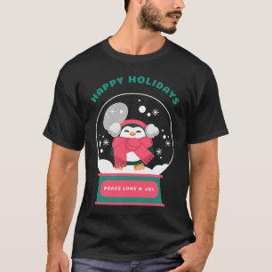 Happy Holidays Peace Love and Joy T-Shirt