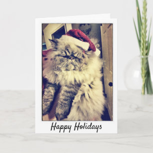 Happy Holidays - Persian Cat Holiday Card