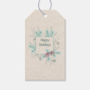 Happy Holidays Personalised Sentiment & Signature Gift Tags