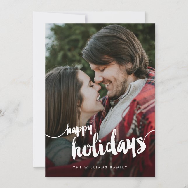 Happy Holidays Photo Card (Front)