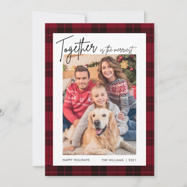 Happy Holidays Photo Christmas Card (Front)