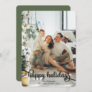 Happy Holidays Photo Christmas Holiday Card